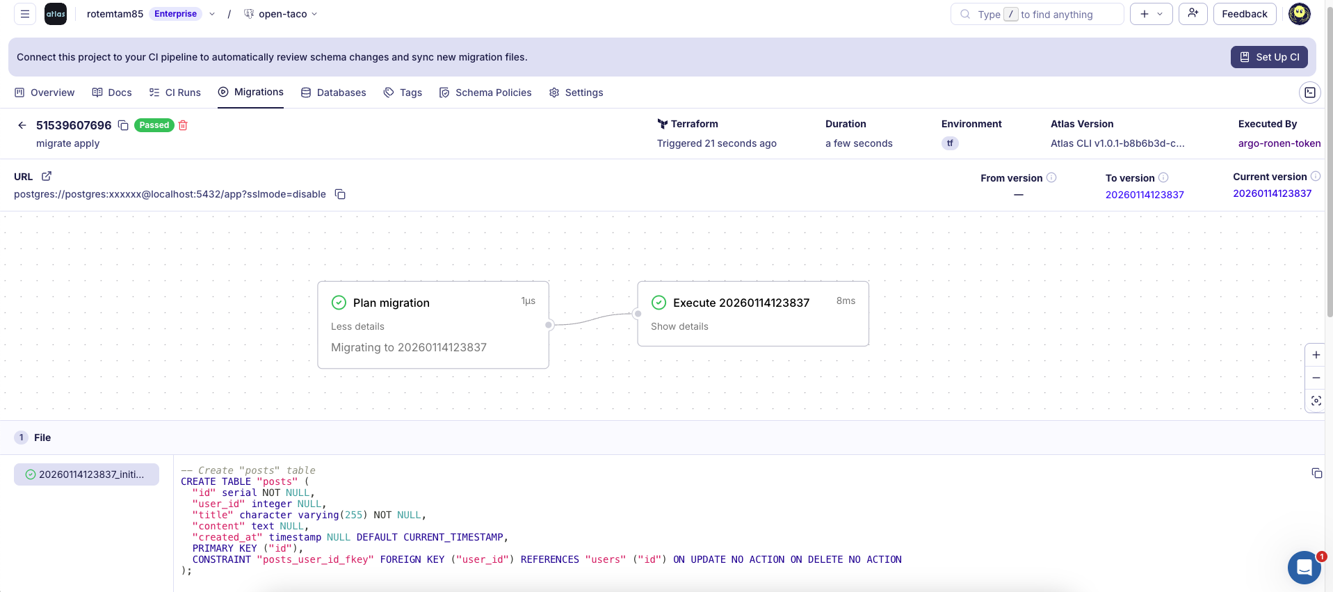 OpenTaco Atlas Cloud