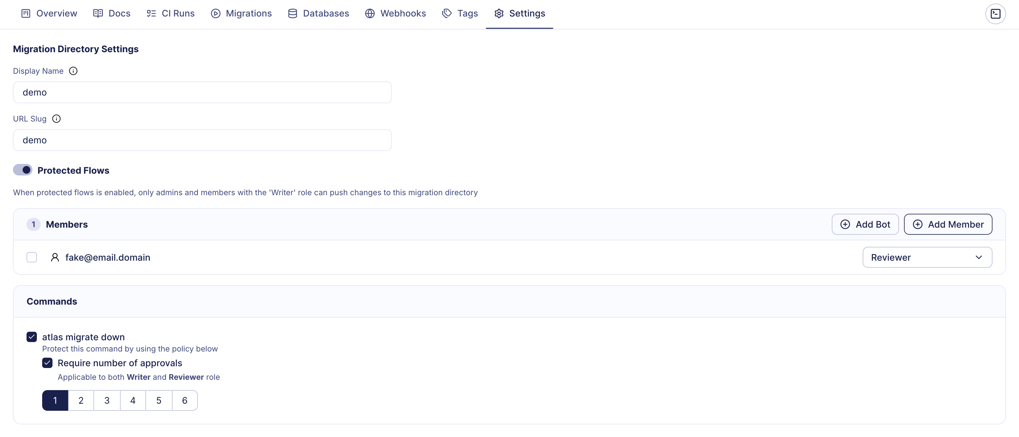 Migration Approval Policy